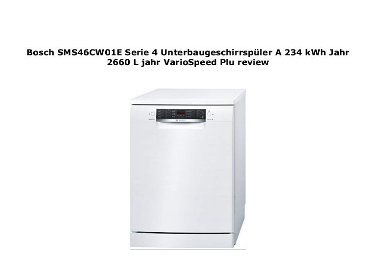 vario speed on bosch dishwasher