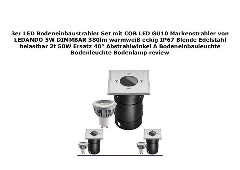 Bodeneinbaustrahler set