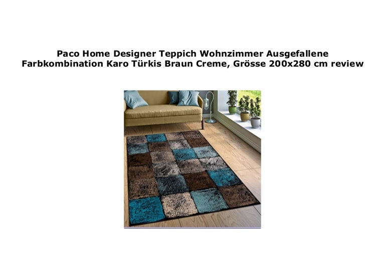 Paco Home Designer Teppich Wohnzimmer Ausgefallene Farbkombination Ka