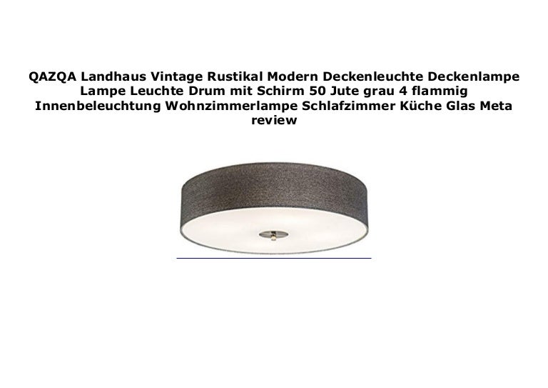 Qazqa Landhaus Vintage Rustikal Modern Deckenleuchte Deckenlampe Lamp