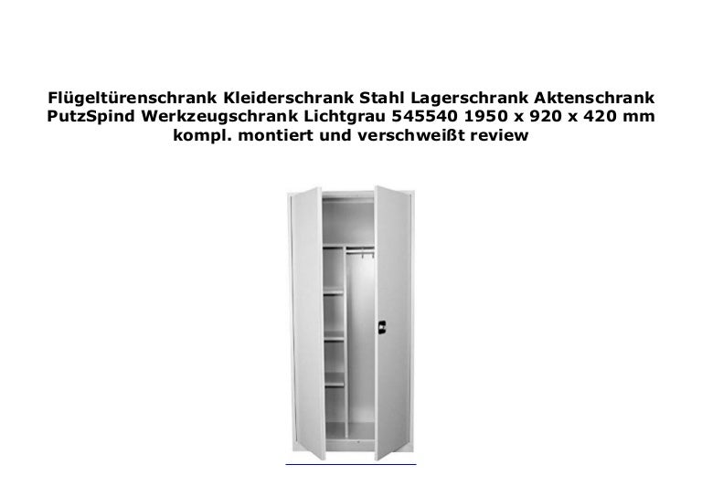 Stahl Aktenschrank Metallschrank Flügeltürenschrank Kleiderschrank Spind 545540