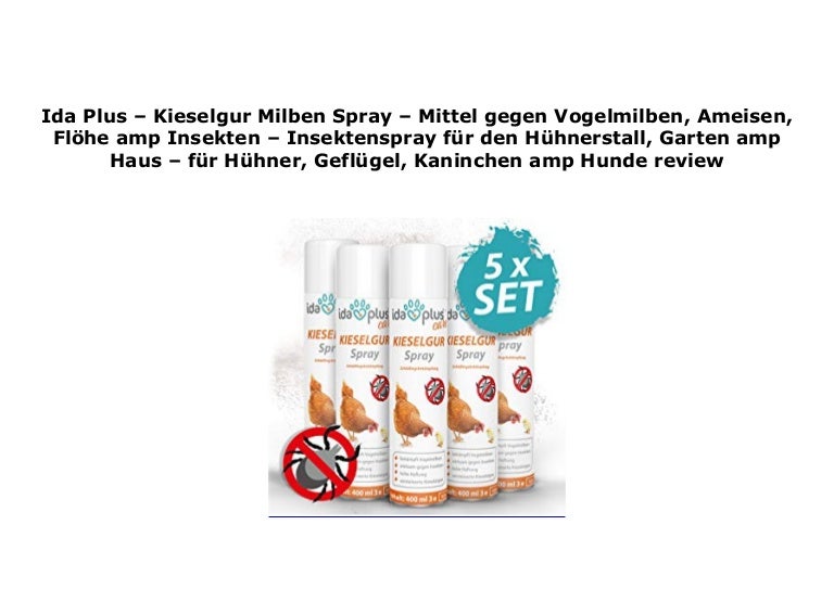 Ida Plus Kieselgur Milben Spray Mittel Gegen Vogelmilben