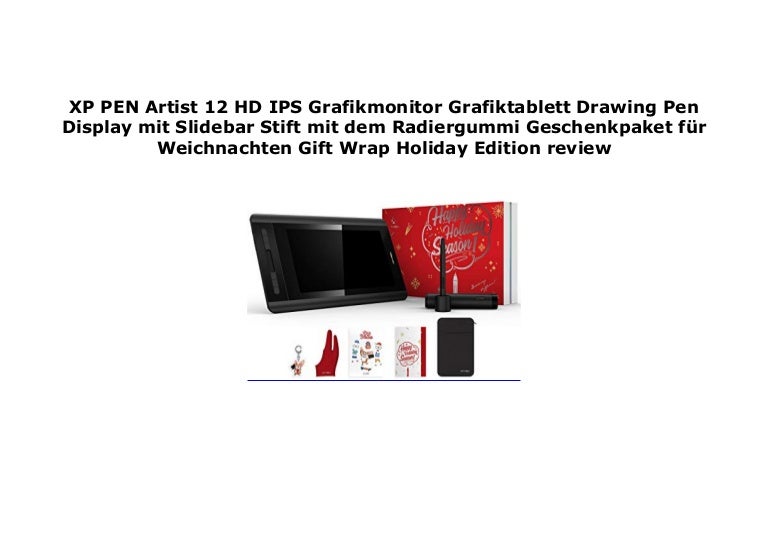 Xp Pen Artist 12 Hd Ips Grafikmonitor Grafiktablett Drawing Pen Displ