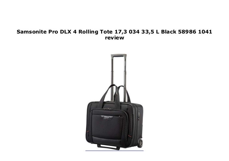 samsonite pro dlx rolling tote