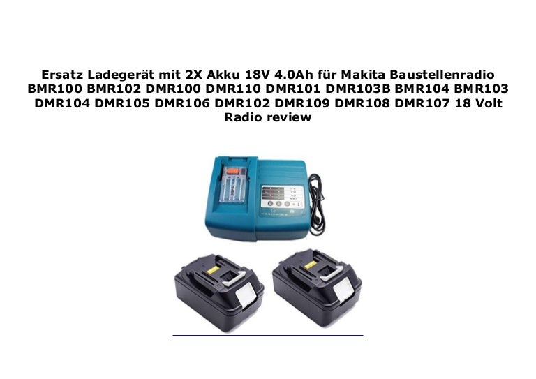 Netzteil für Makita Baustellenradio DMR104 kompatibel mit Makita SE00000265