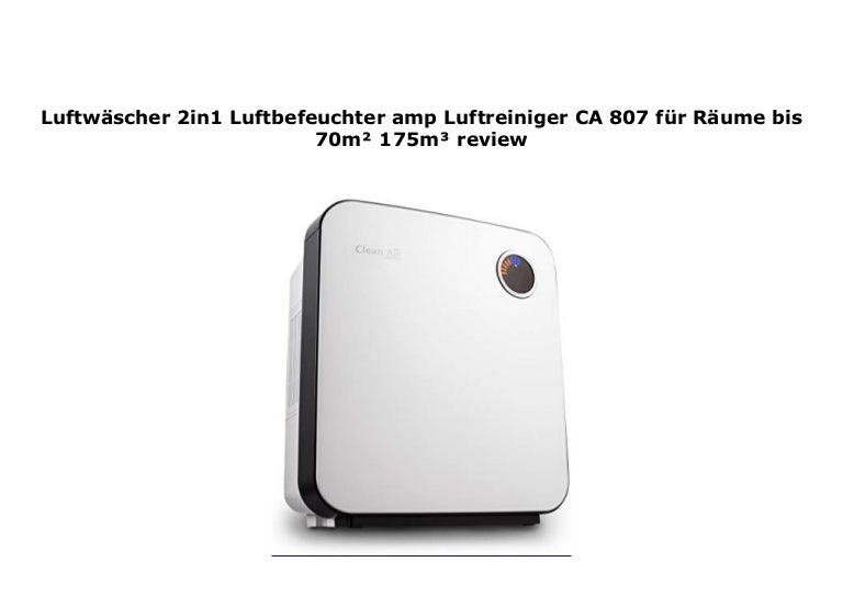 Luftw Scher 2in1 Luftbefeuchter Amp Luftreiniger Ca 807 F R R Ume