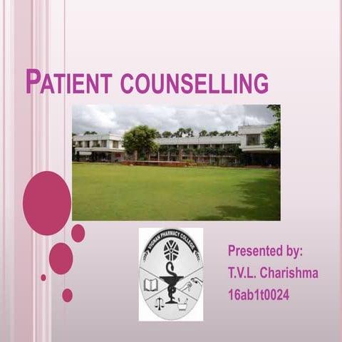 Patient counselling