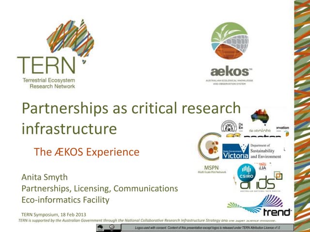 Anita Smyth_Partnerships as critical research infrastructure: the AEKOS exper...