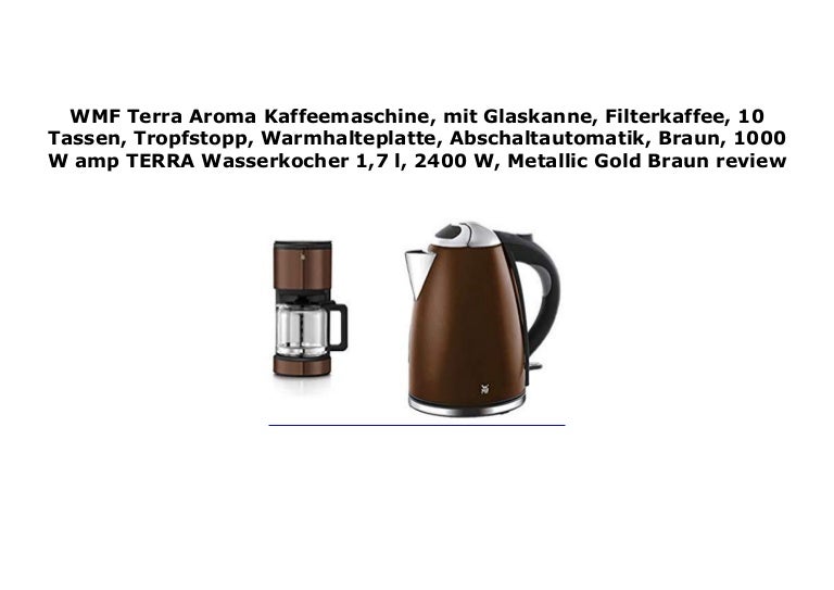 Wmf Terra Aroma Kaffeemaschine Mit Glaskanne Filterkaffee 10 Tasse