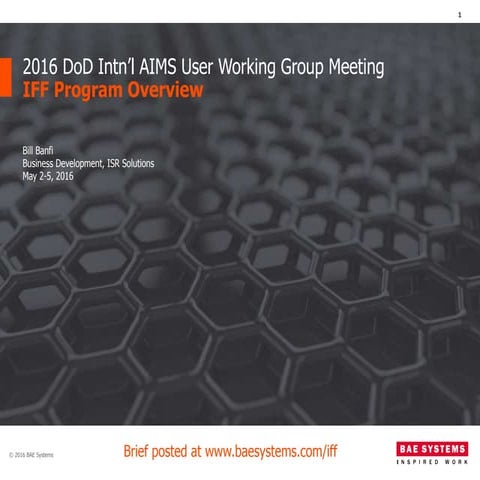 BAE Systems IFF Program Overview