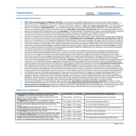 Resume_YugeshIngole- IT-QualityAnalyst_SME-Testing(Trainer)- March-2016