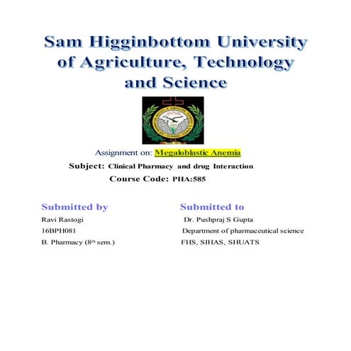  Megaloblastic anemia