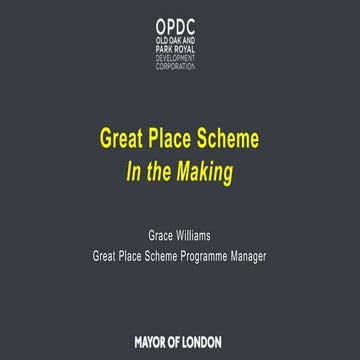Great Place Scheme: Community Briefing - May 2018