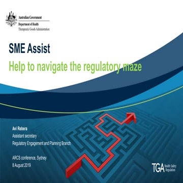 SME Assist: Help to navigate the regulatory maze
