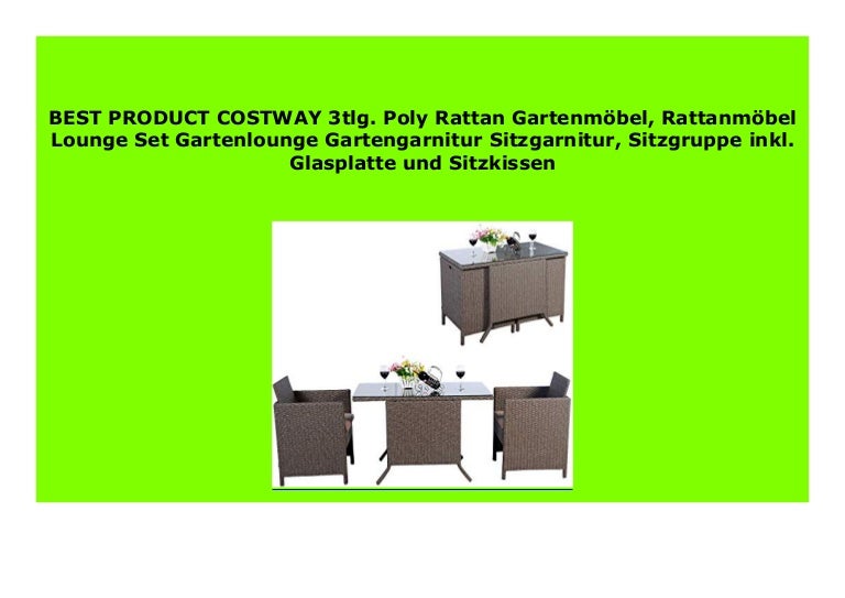 Best Buy Costway 3tlg Poly Rattan Gartenm Bel Rattanm Bel Lounge Se