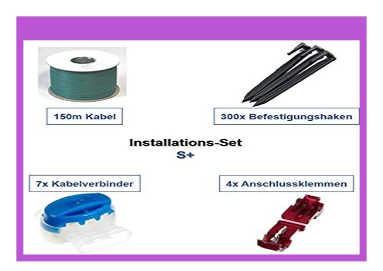 Robomow RX* RC* RS* Kabel Haken Verbinder Paket Kit Installation Set S
