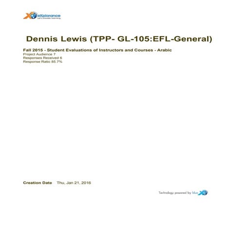 Course Evaluation Report Sample | PDF
