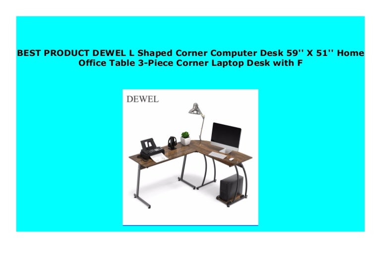 Best Price Dewel L Shaped Corner Computer Desk 59 X 51 Home Offi