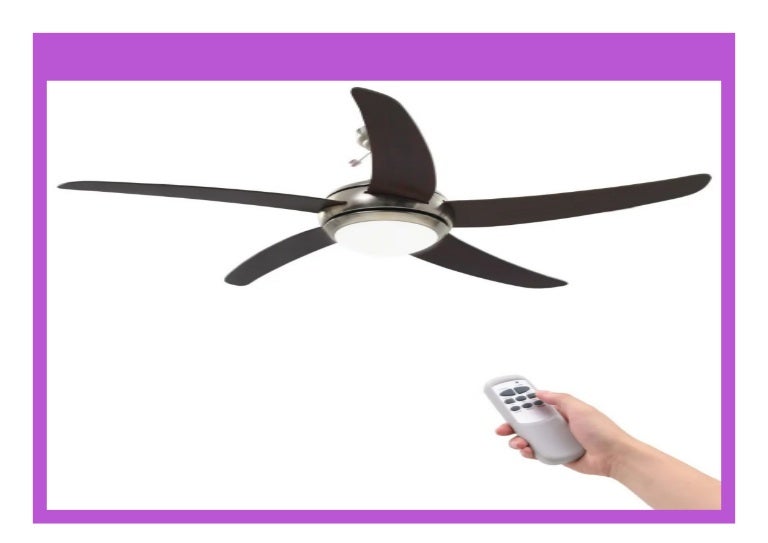 Hot Sale Vidaxl Ornate Ceiling Fan With Light 128 Cm Brown Dining Ro