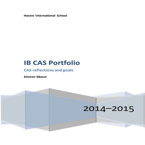 IB CAS Portfolio