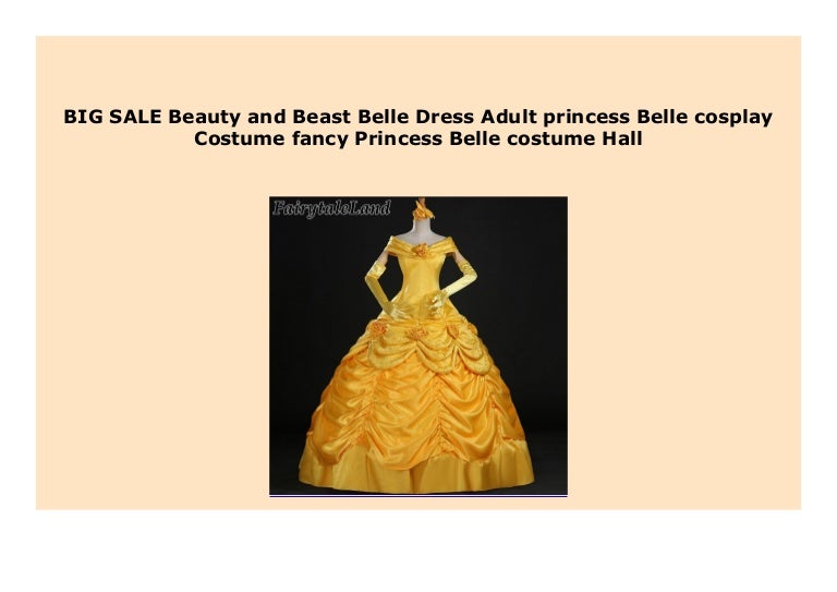 Sell Beauty And Beast Belle Dress Adult Princess Belle Cosplay Costu