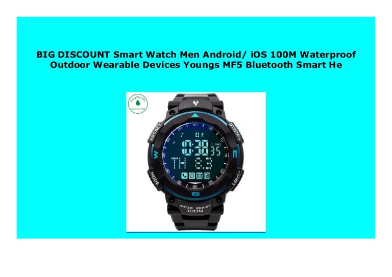 100m waterproof smart watch