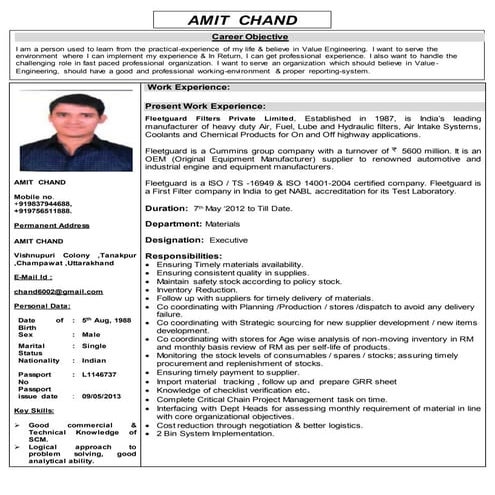 Amit _Updated Resume
