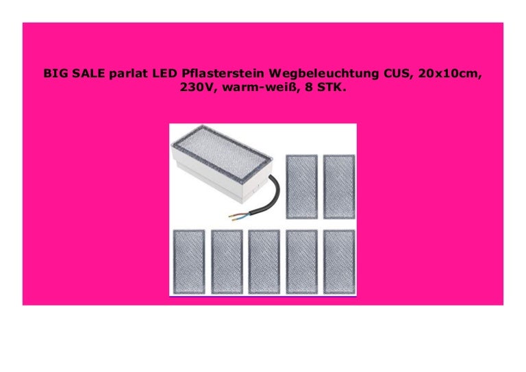 Led pflasterstein 230v