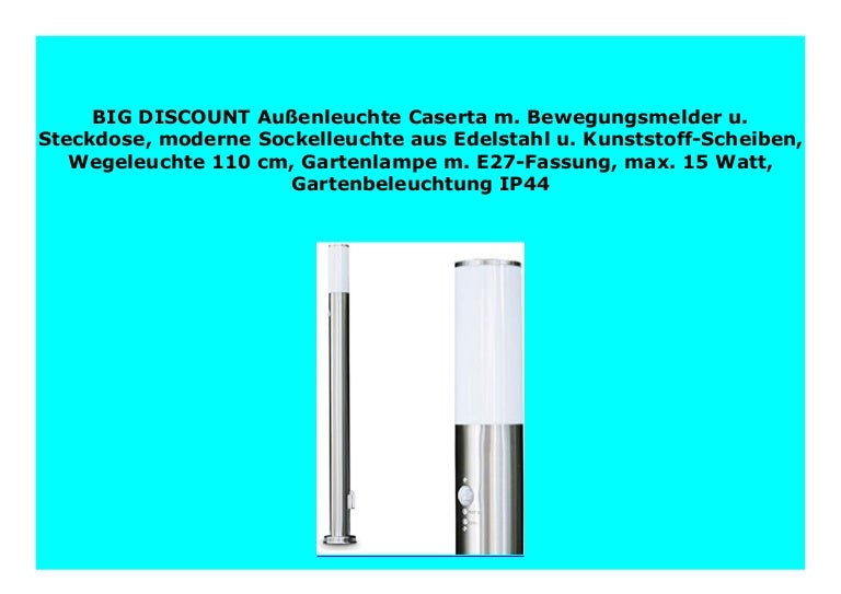 New Au Enleuchte Caserta M Bewegungsmelder U Steckdose Moderne Soc