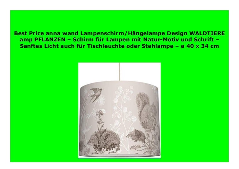 Best Price Anna Wand Lampenschirm H Ngelampe Design Waldtiere Amp P