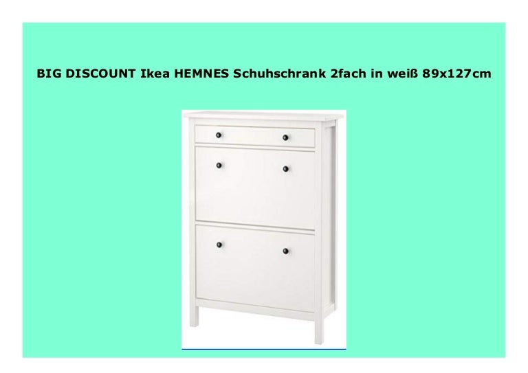 Best Price Ikea Hemnes Schuhschrank 2fach In Wei 89x127cm 581