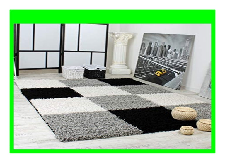 Hot Sale Paco Home Shaggy Teppich Hochflor Langflor Gemustert In Karo