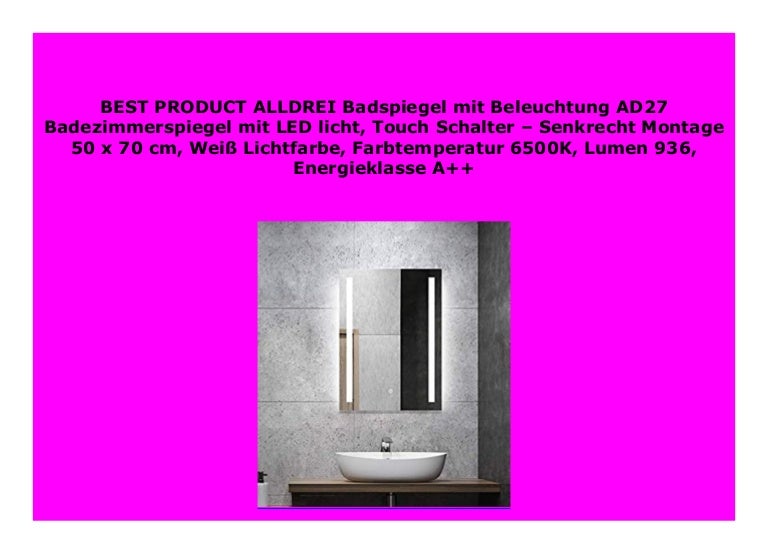 Big Sale Alldrei Badspiegel Mit Beleuchtung Ad27 Badezimmerspiegel Mi