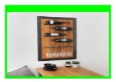 Original BestLoft/® Weinregal Wein Eiche Wandregal Louis Martel Flaschenregal Weinschrank Industriedesign Modern Design Glas Ma/ße: Breite 60cm x H/öhe 100xm x Tiefe 10cm