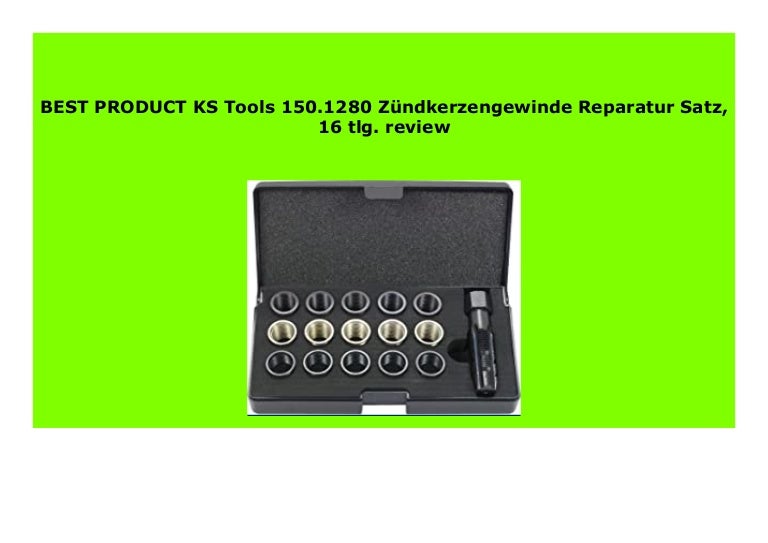 KS Tools 150.1280 Z/ündkerzengewinde-Reparatur-Satz 16-tlg.