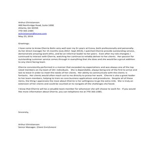 Cherrie Bolin Recommendation Letter...