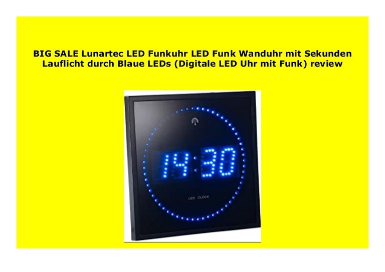 Sekunden Lauflicht Digitale Wanduhren Beleuchtet Led Led Funk