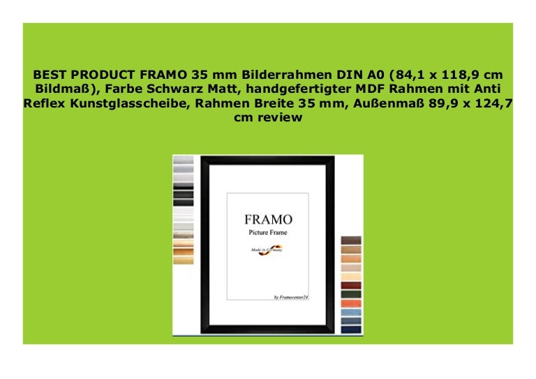 Sell Framo 35 Mm Bilderrahmen Din A0 84 1 X 118 9 Cm Bildma Farbe