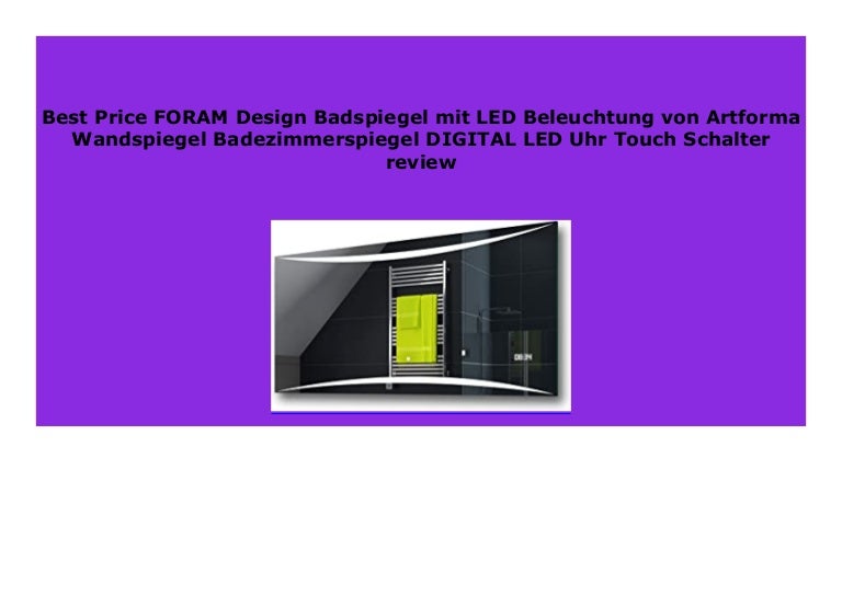 Best Buy Foram Design Badspiegel Mit Led Beleuchtung Von Artforma W