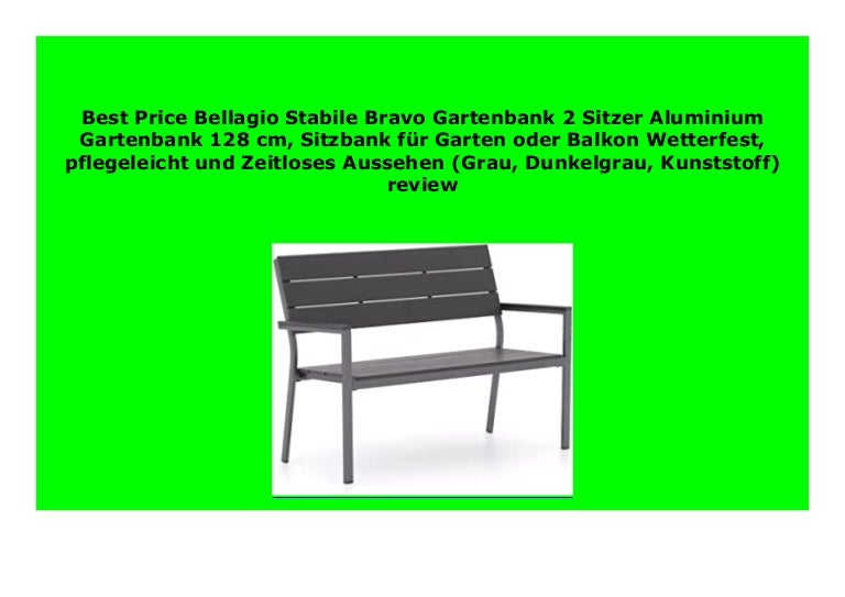Discount Bellagio Stabile Bravo Gartenbank 2 Sitzer Aluminium Garte