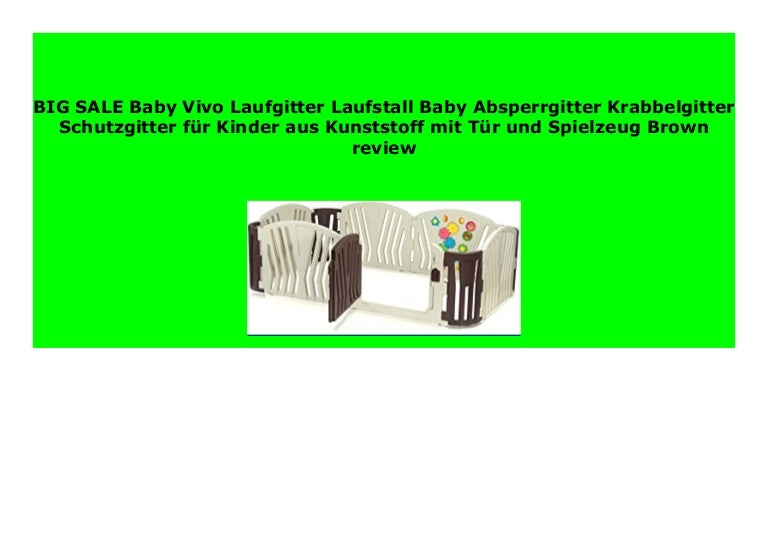 Laufgitter Laufstall Kinder Absperrgitter Krabbelgitter Schutzgitter Baby Vivo