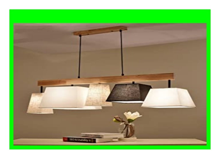 BEST BUY Modern Deckenlampe Holz Pendelleuchte Esstisch Deckenleuchte…