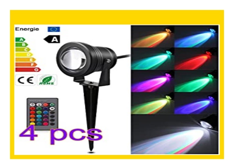 BIG SALE Garten Rasen Licht, 10W RGB LED Spot Rasen Licht Fernbedienu…