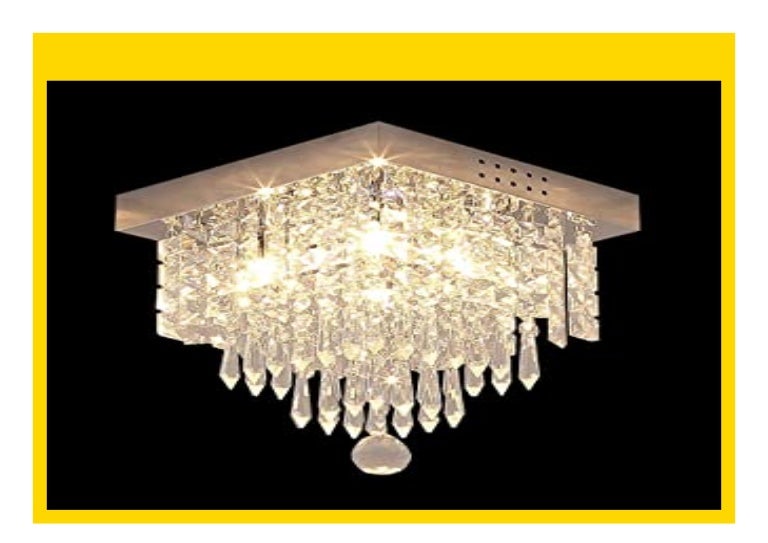 NEW Glighone Kronleuchter LED Kristall Deckenlampe Deckenleuchte Anh