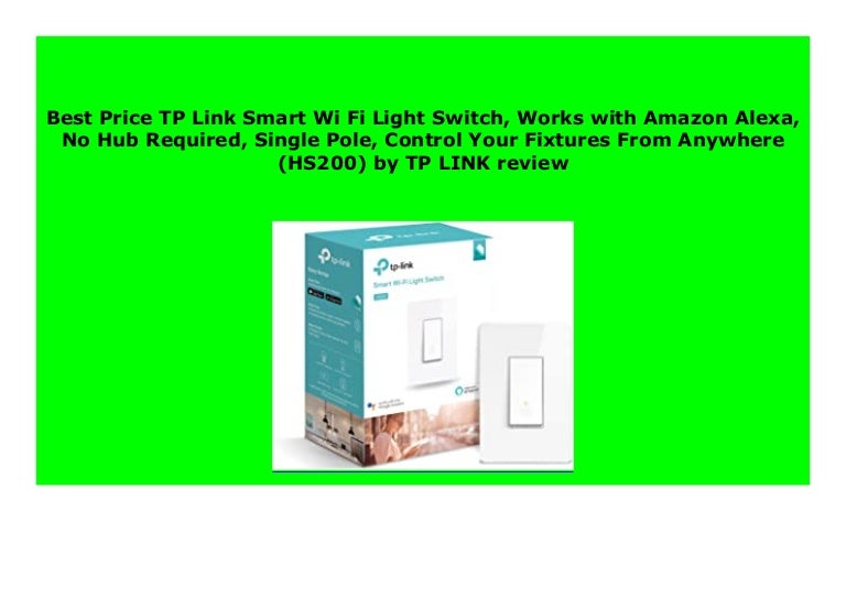 best wifi light switch for alexa