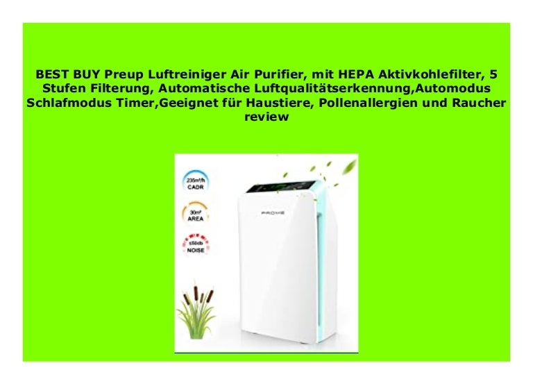 Best Seller Preup Luftreiniger Air Purifier Mit Hepa Aktivkohlefilt