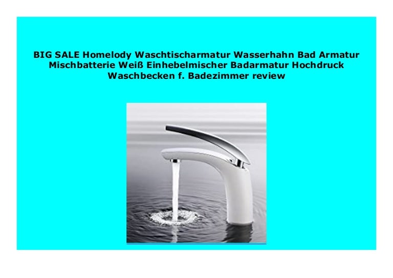Homelody Badarmatur Wasserhahn Einhebelmischer Mischbatterie Waschbecken Armatur