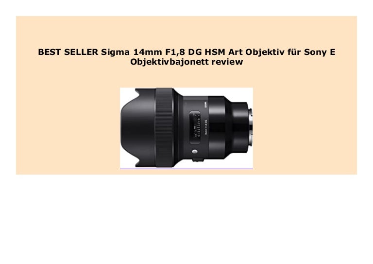New Sigma 14mm F1 8 Dg Hsm Art Objektiv F R Sony E Objektivbajonett R