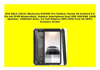 Best Price (2019) Blackview BV5500 Pro Outdoor Handy 4G Android 9.0 Pie mit IP68 Wasserdicht, Outdoor Smartphone Dual SIM 3GB RAM 16GB Speicher, 4400mAh Akku, 5.5 Zoll Display (NFC/GPS/Face ID/WiFi) Schwarz review 318