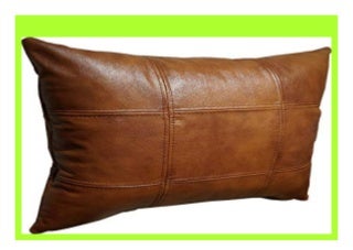 DISCOUNT Quattro Meble Antic Braun Echtleder Kissen Sofa amp Stuhl Dekokissen Zierkissen Echtleder R�ckenkissen Rindsleder Echt Leder Antique Tabac modell 18EL 40 x 70 cm 494